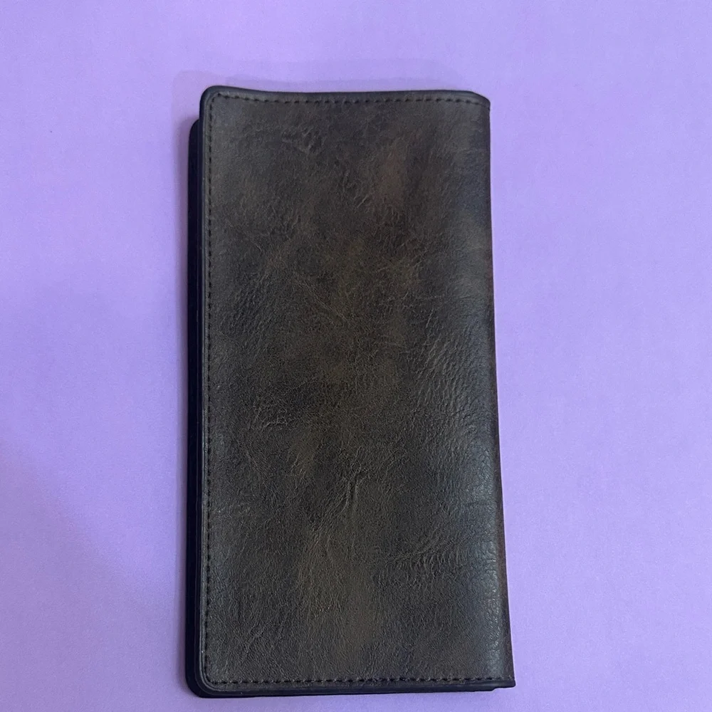 Jeep Black/Brown Leather Card Holder